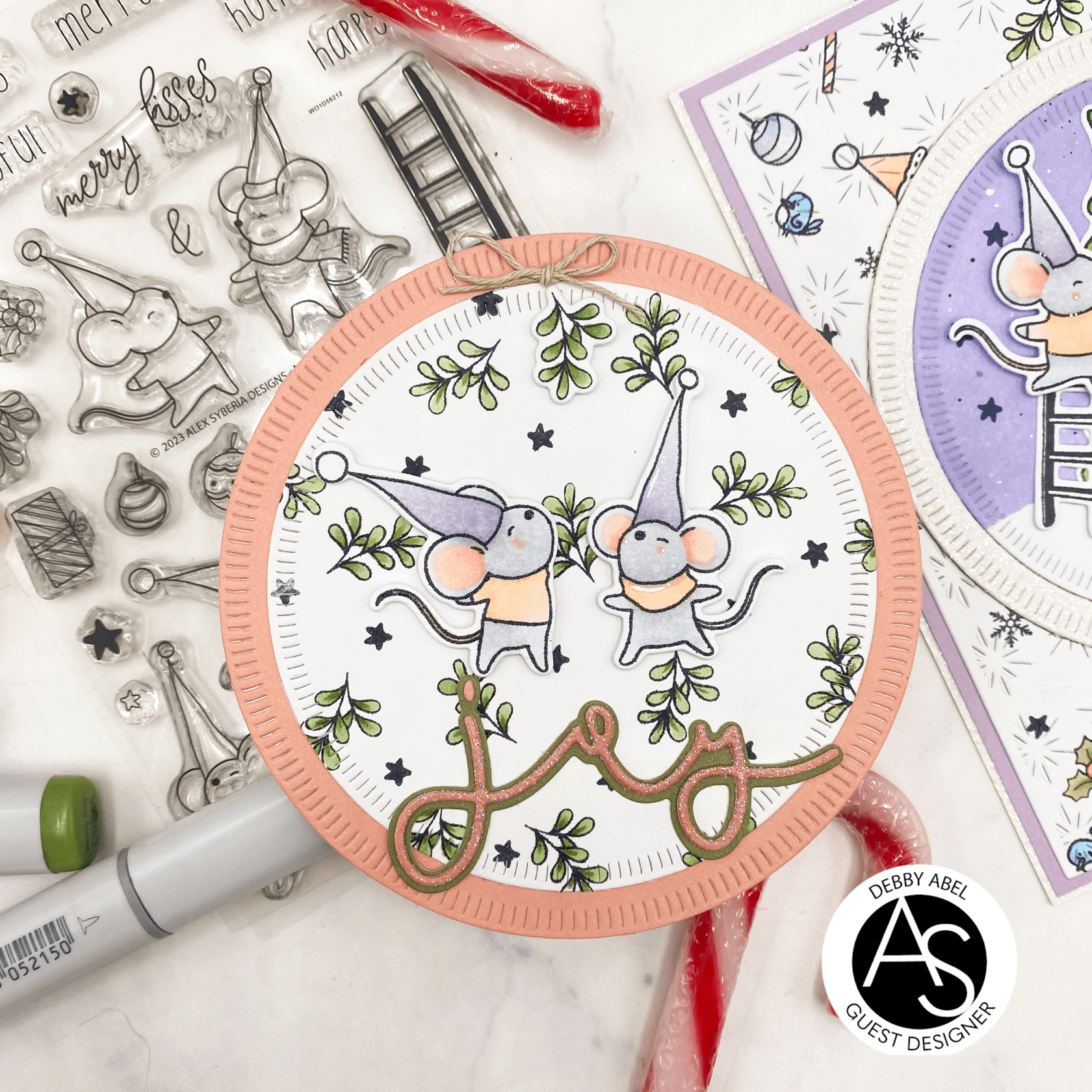 Alex Syberia Designs Merry Christmice Die Set - CraftSource Market: Craft Supplies & Kits Papercraft > Dies > Metal Cutting Dies
