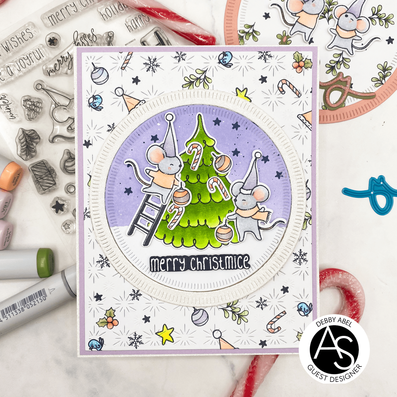 Alex Syberia Designs Merry Christmice Die Set - CraftSource Market: Craft Supplies & Kits Papercraft > Dies > Metal Cutting Dies