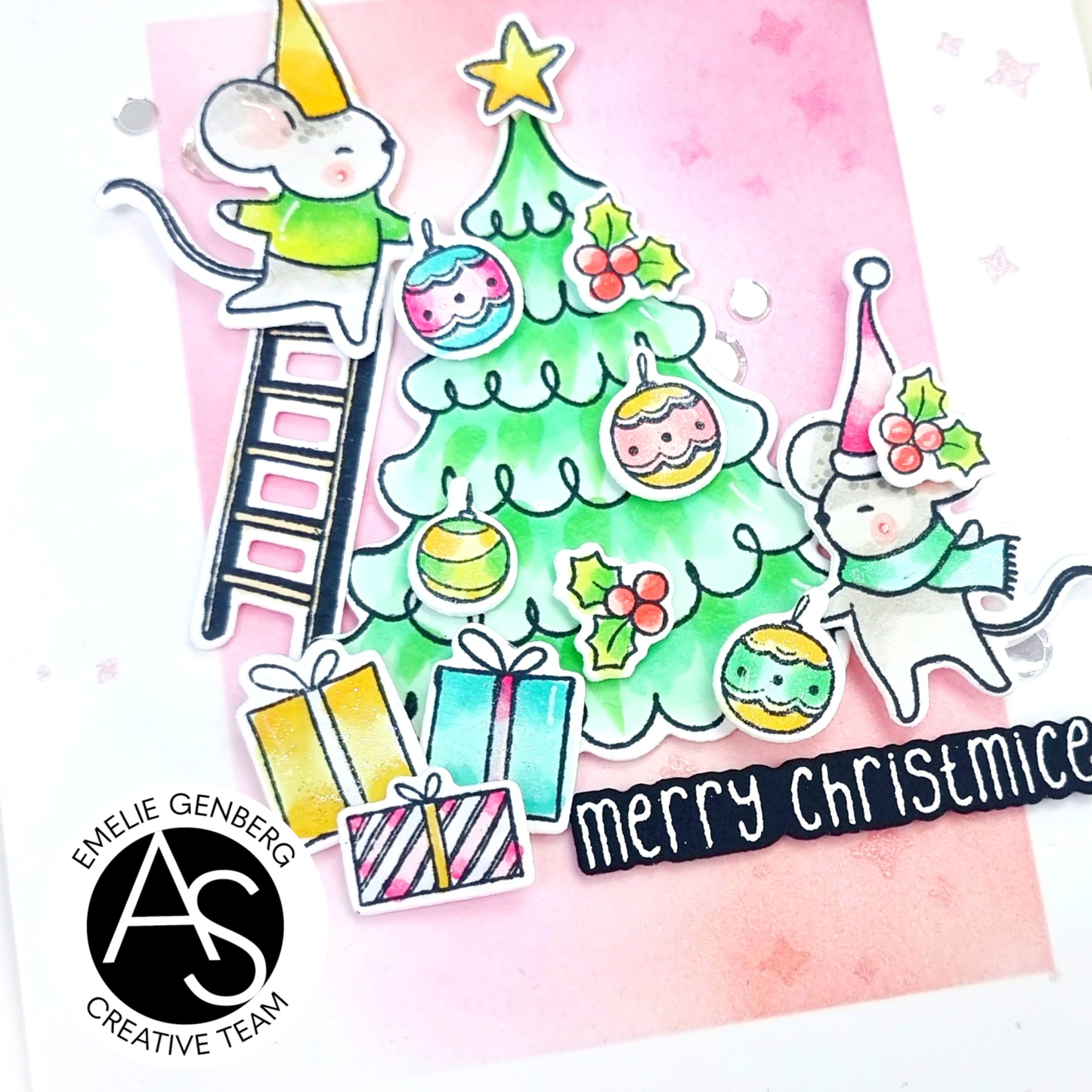 Alex Syberia Designs Merry Christmice Die Set - CraftSource Market: Craft Supplies & Kits Papercraft > Dies > Metal Cutting Dies