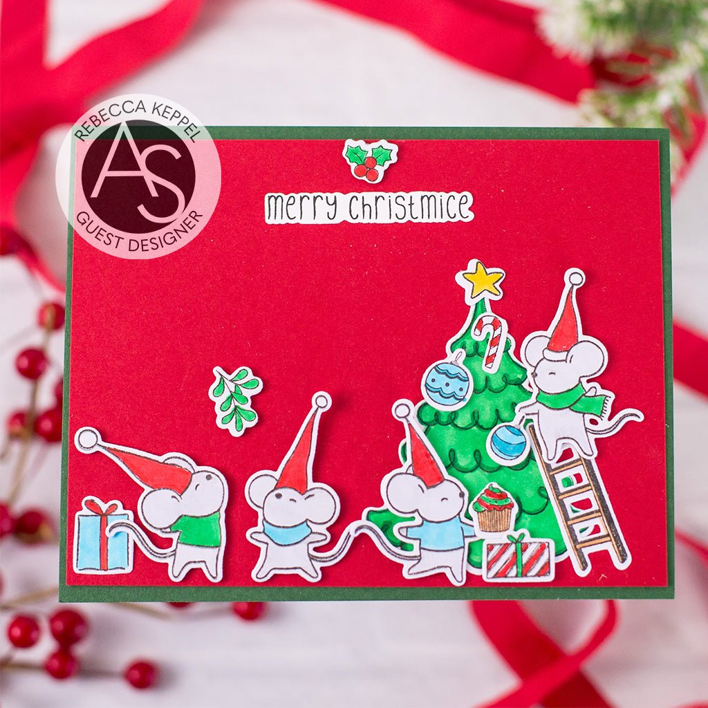 Alex Syberia Designs Merry Christmice Die Set - CraftSource Market: Craft Supplies & Kits Papercraft > Dies > Metal Cutting Dies