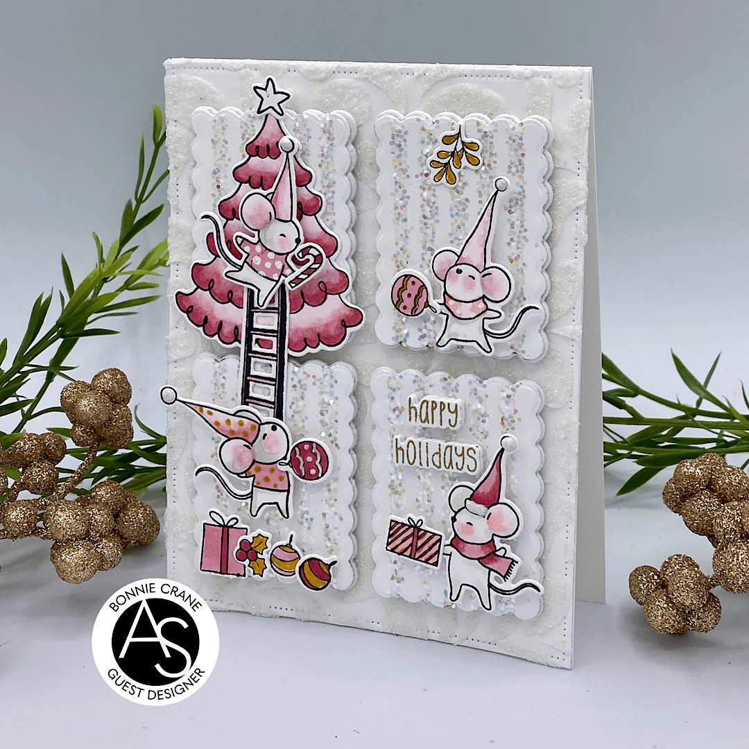 Alex Syberia Designs Merry Christmice Stamp Set - CraftSource Market: Craft Supplies & Kits Papercraft > Stamps > Photopolymer Stamps