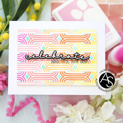 Alex Syberia Designs Modern Weave Layering Stencil - CraftSource Market: Craft Supplies & Kits Papercraft > Stencils