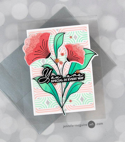 Alex Syberia Designs Modern Weave Layering Stencil - CraftSource Market: Craft Supplies & Kits Papercraft > Stencils