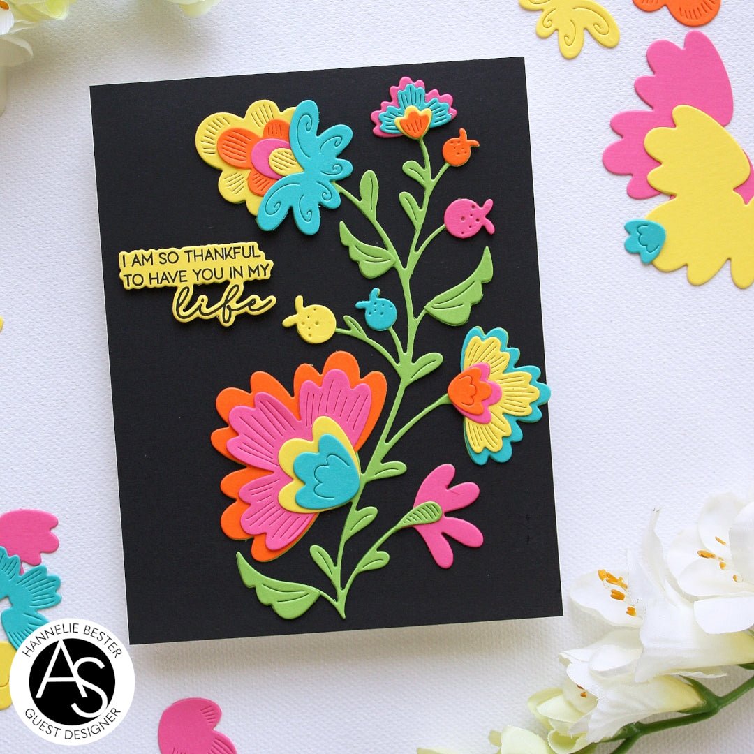 Alex Syberia Designs Mysterious Petals Die Set - CraftSource Market: Craft Supplies & Kits Papercraft > Dies > Metal Cutting Dies