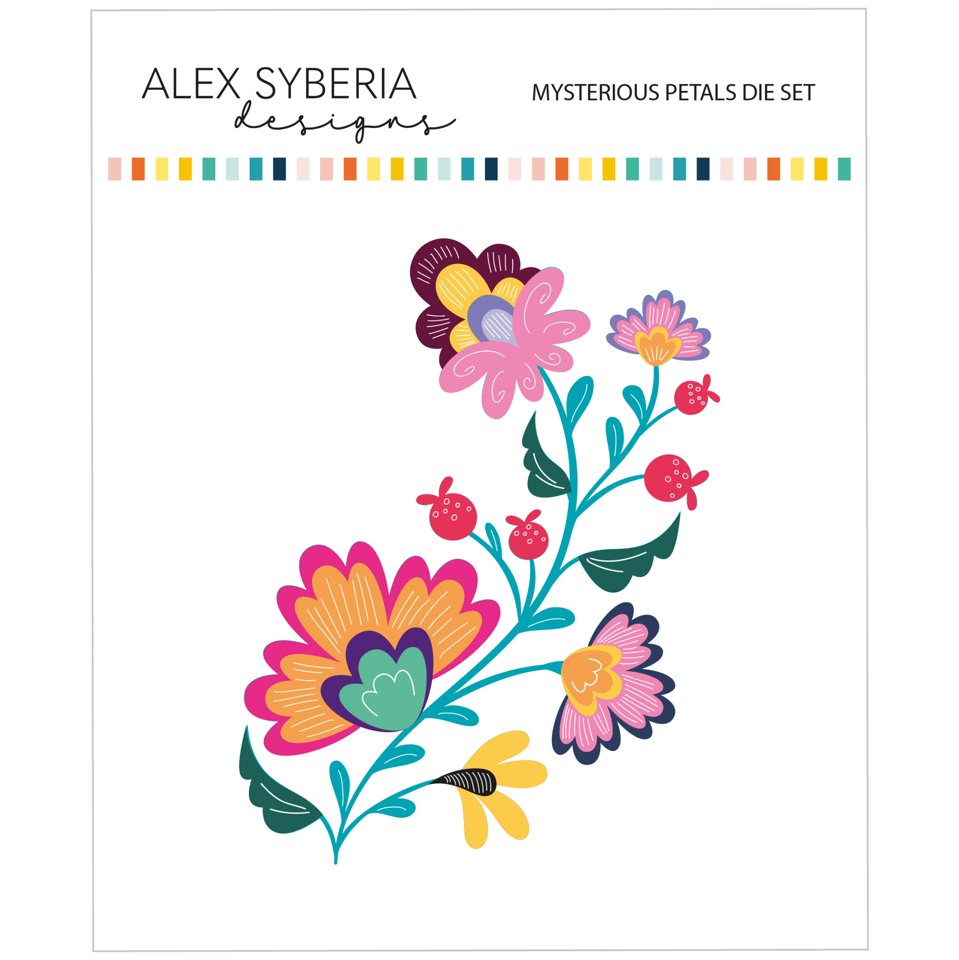 Alex Syberia Designs Mysterious Petals Die Set - CraftSource Market: Craft Supplies & Kits Papercraft > Dies > Metal Cutting Dies