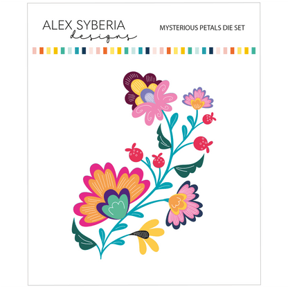 Alex Syberia Designs Mysterious Petals Die Set - CraftSource Market: Craft Supplies & Kits Papercraft > Dies > Metal Cutting Dies