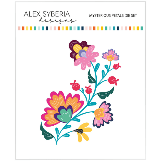 Alex Syberia Designs Mysterious Petals Die Set - CraftSource Market: Craft Supplies & Kits Papercraft > Dies > Metal Cutting Dies