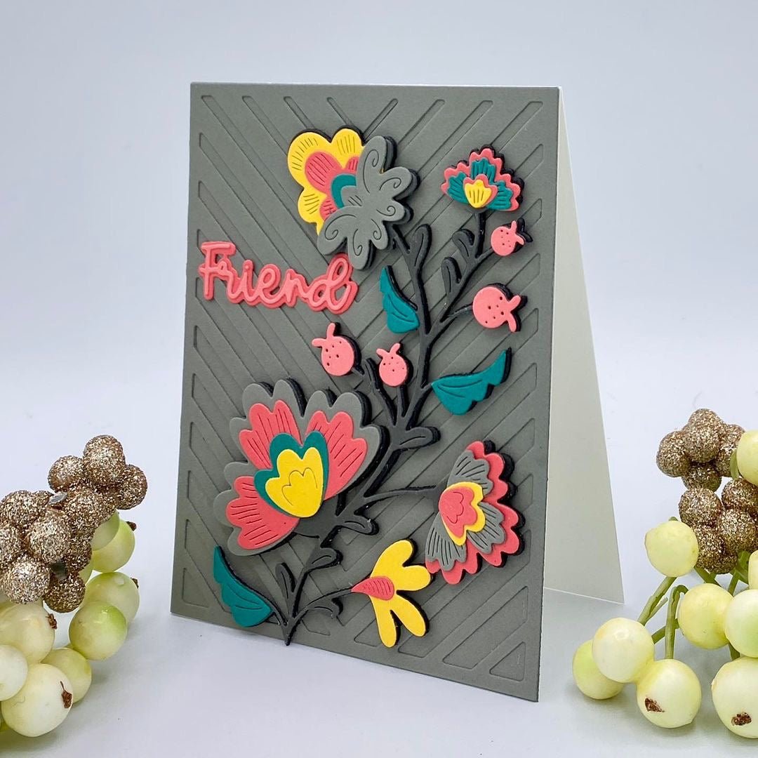 Alex Syberia Designs Mysterious Petals Die Set - CraftSource Market: Craft Supplies & Kits Papercraft > Dies > Metal Cutting Dies
