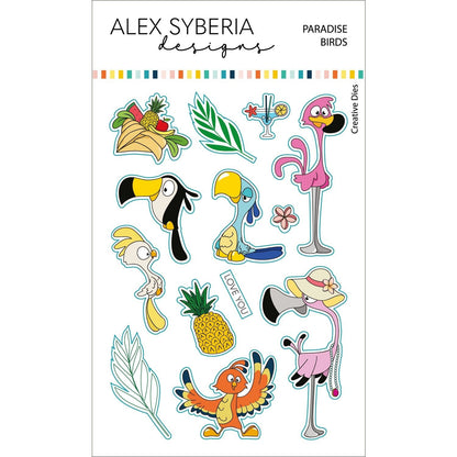 Alex Syberia Designs Paradise Birds Die Set - CraftSource Market: Craft Supplies & Kits Papercraft > Dies > Metal Cutting Dies