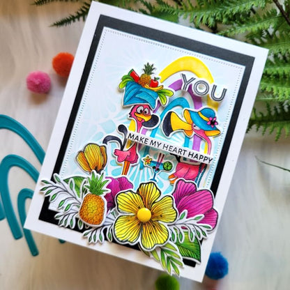 Alex Syberia Designs Paradise Birds Die Set - CraftSource Market: Craft Supplies & Kits Papercraft > Dies > Metal Cutting Dies