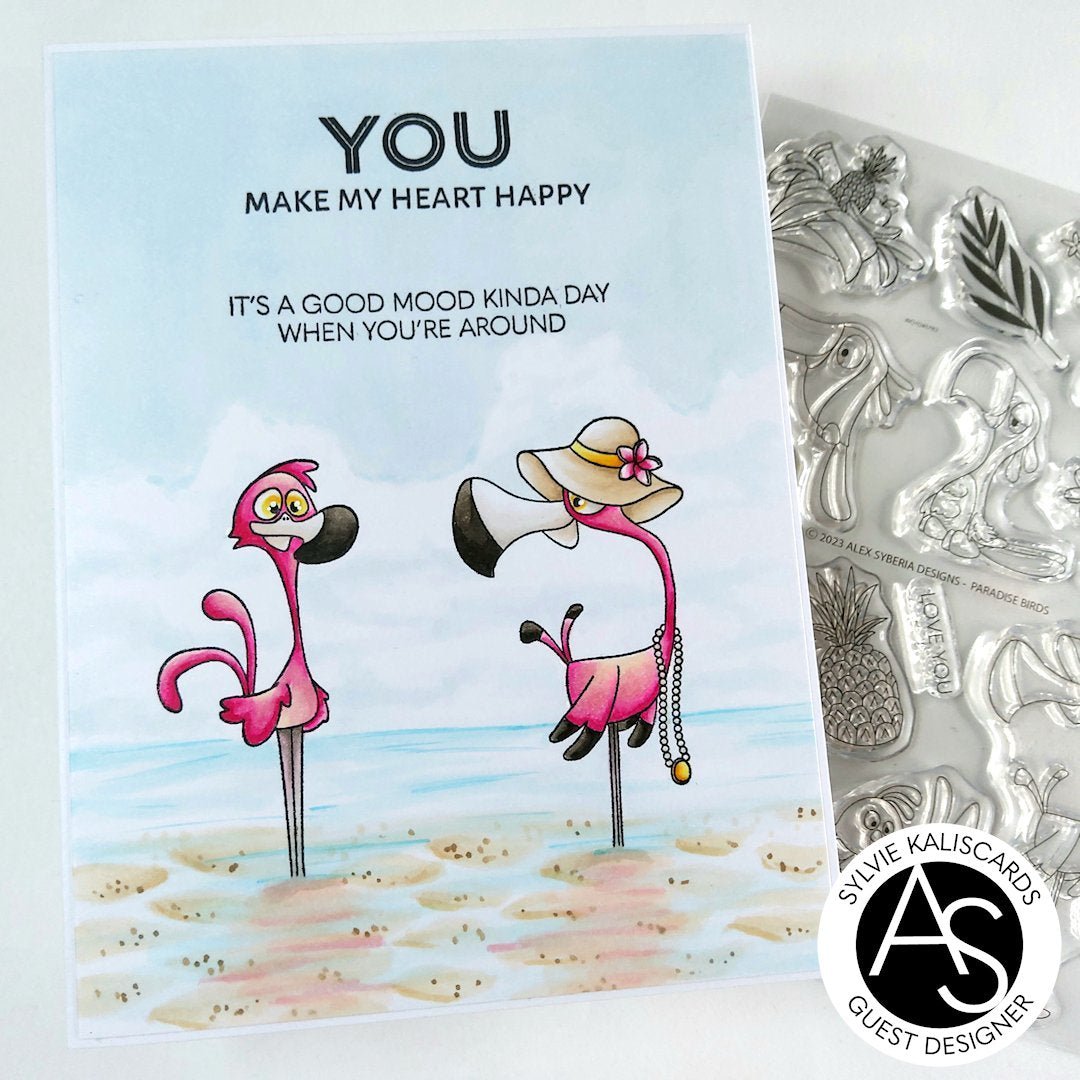 Alex Syberia Designs Paradise Birds Stamp Set - CraftSource Market: Craft Supplies & Kits Papercraft > Stamps > Photopolymer Stamps