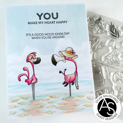 Alex Syberia Designs Paradise Birds Stamp Set - CraftSource Market: Craft Supplies & Kits Papercraft > Stamps > Photopolymer Stamps