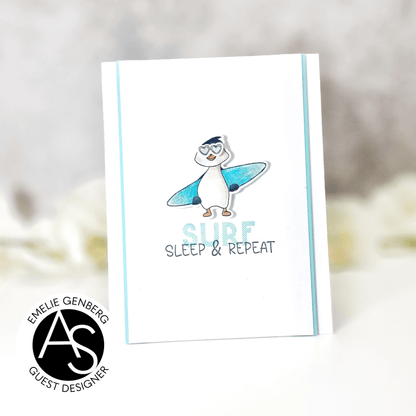 Alex Syberia Designs Pengu - tastic Holiday Stamp Set - CraftSource Market: Craft Supplies & Kits Papercraft > Stamps > Photopolymer Stamps