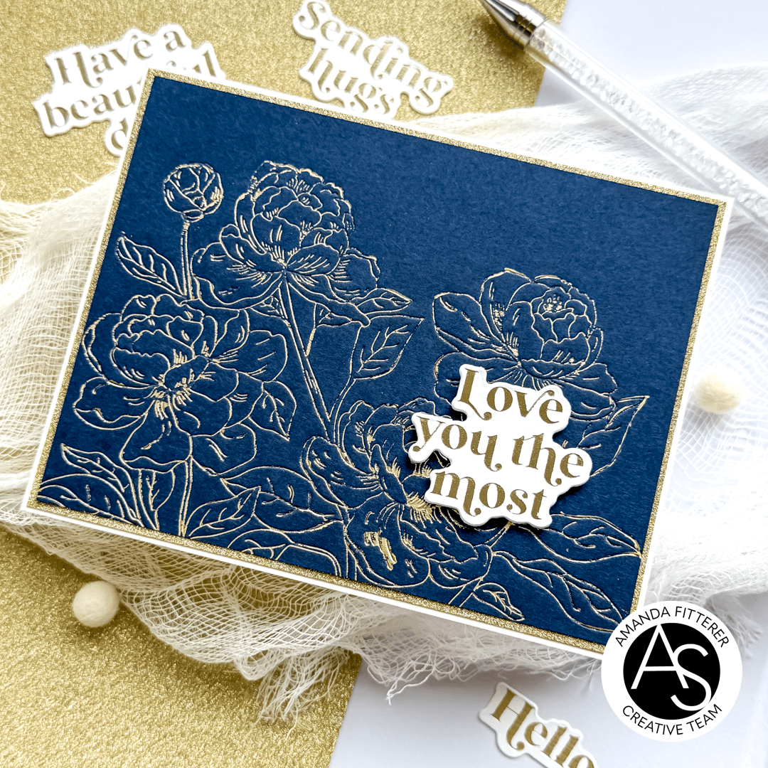 Alex Syberia Designs Peony Blossoms Press Plate Set - CraftSource Market: Craft Supplies & Kits Betterpress