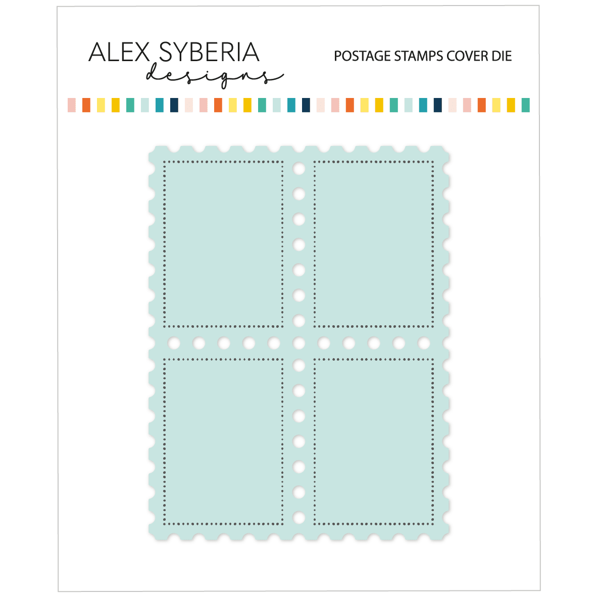 Alex Syberia Designs Postage Stamps Cover Die - CraftSource Market: Craft Supplies & Kits Papercraft > Dies > Metal Cutting Dies