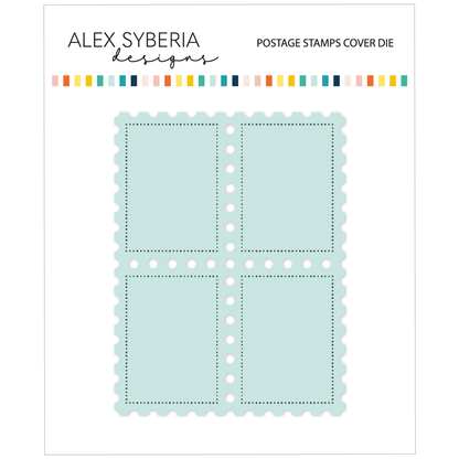 Alex Syberia Designs Postage Stamps Cover Die - CraftSource Market: Craft Supplies & Kits Papercraft > Dies > Metal Cutting Dies