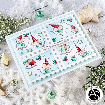 Alex Syberia Designs Postage Stamps Stencil - CraftSource Market: Craft Supplies & Kits Papercraft > Stencils