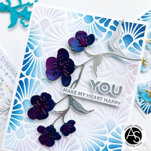 Alex Syberia Designs Pureland Fan Stencil - CraftSource Market: Craft Supplies & Kits Papercraft > Stencils