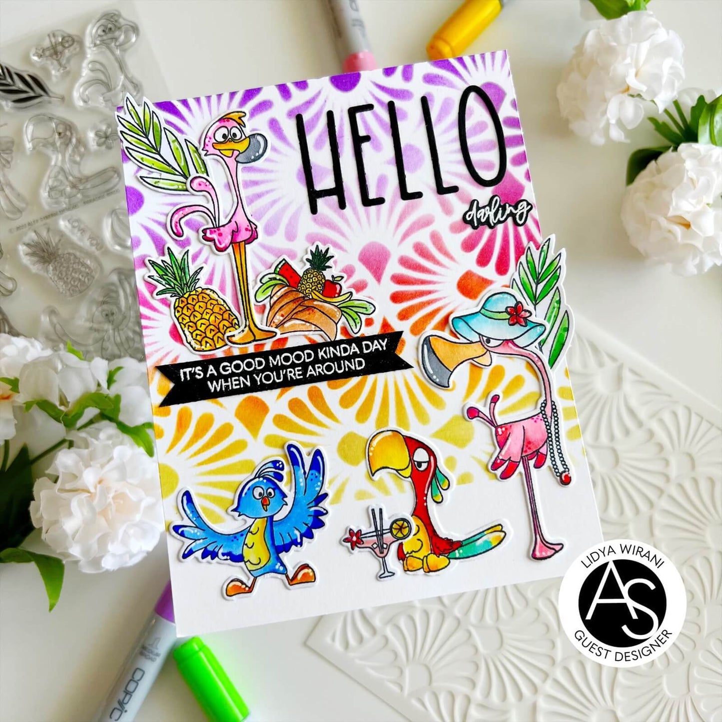 Alex Syberia Designs Pureland Fan Stencil - CraftSource Market: Craft Supplies & Kits Papercraft > Stencils