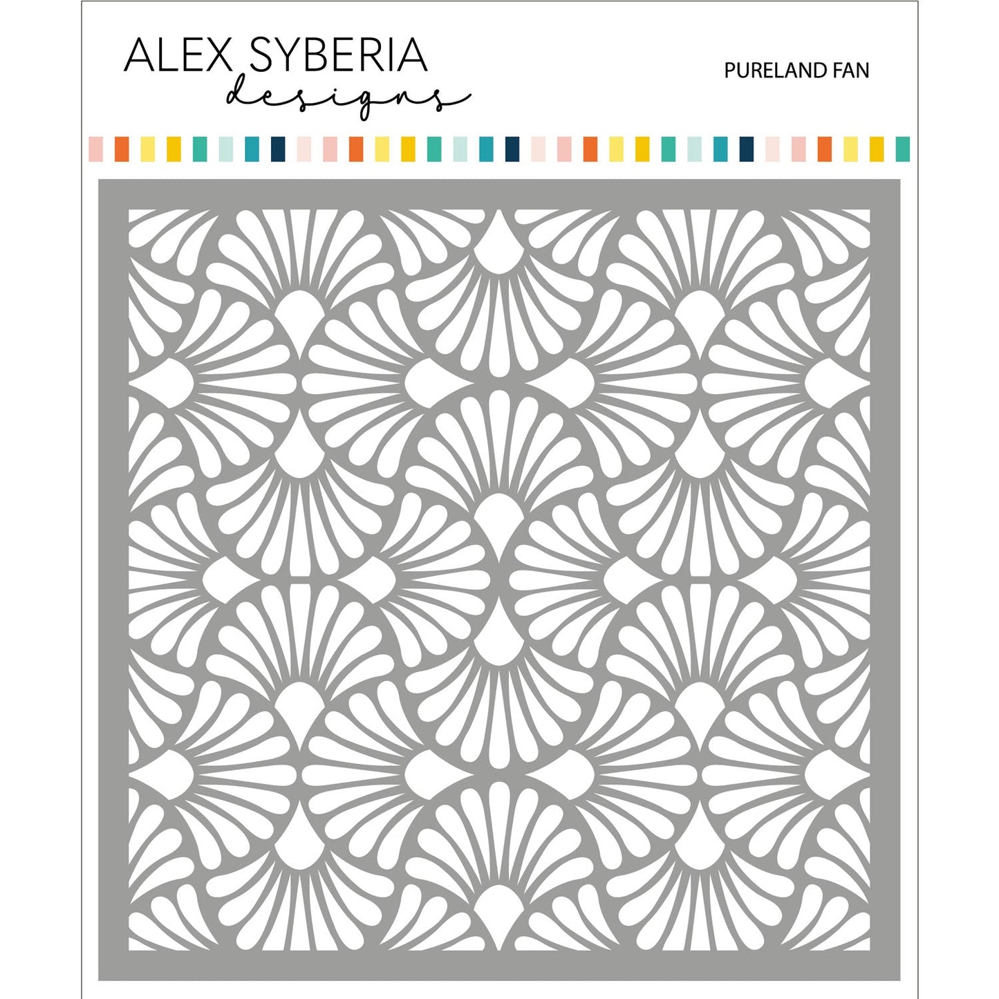 Alex Syberia Designs Pureland Fan Stencil - CraftSource Market: Craft Supplies & Kits Papercraft > Stencils