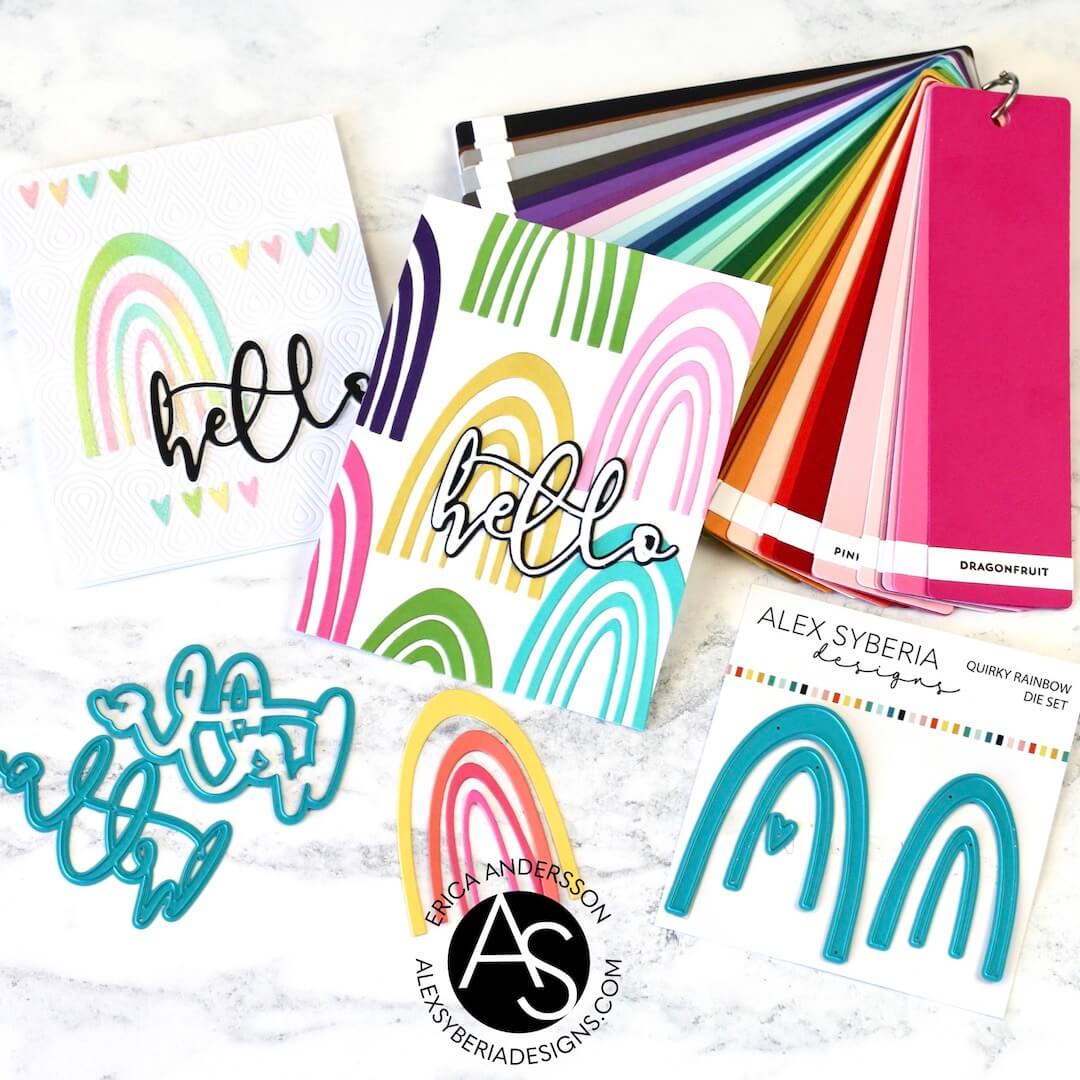 Alex Syberia Designs Quirky Rainbow Die Set - CraftSource Market: Craft Supplies & Kits Papercraft > Dies > Metal Cutting Dies