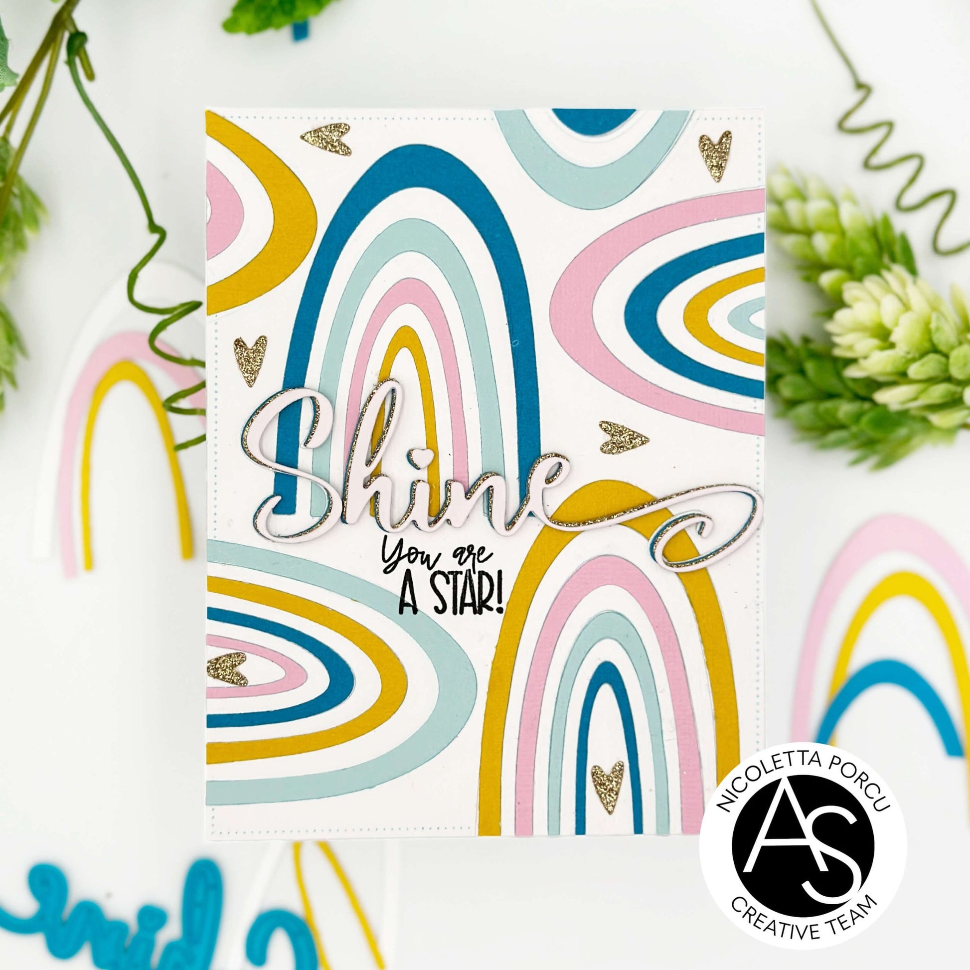 Alex Syberia Designs Quirky Rainbow Die Set - CraftSource Market: Craft Supplies & Kits Papercraft > Dies > Metal Cutting Dies