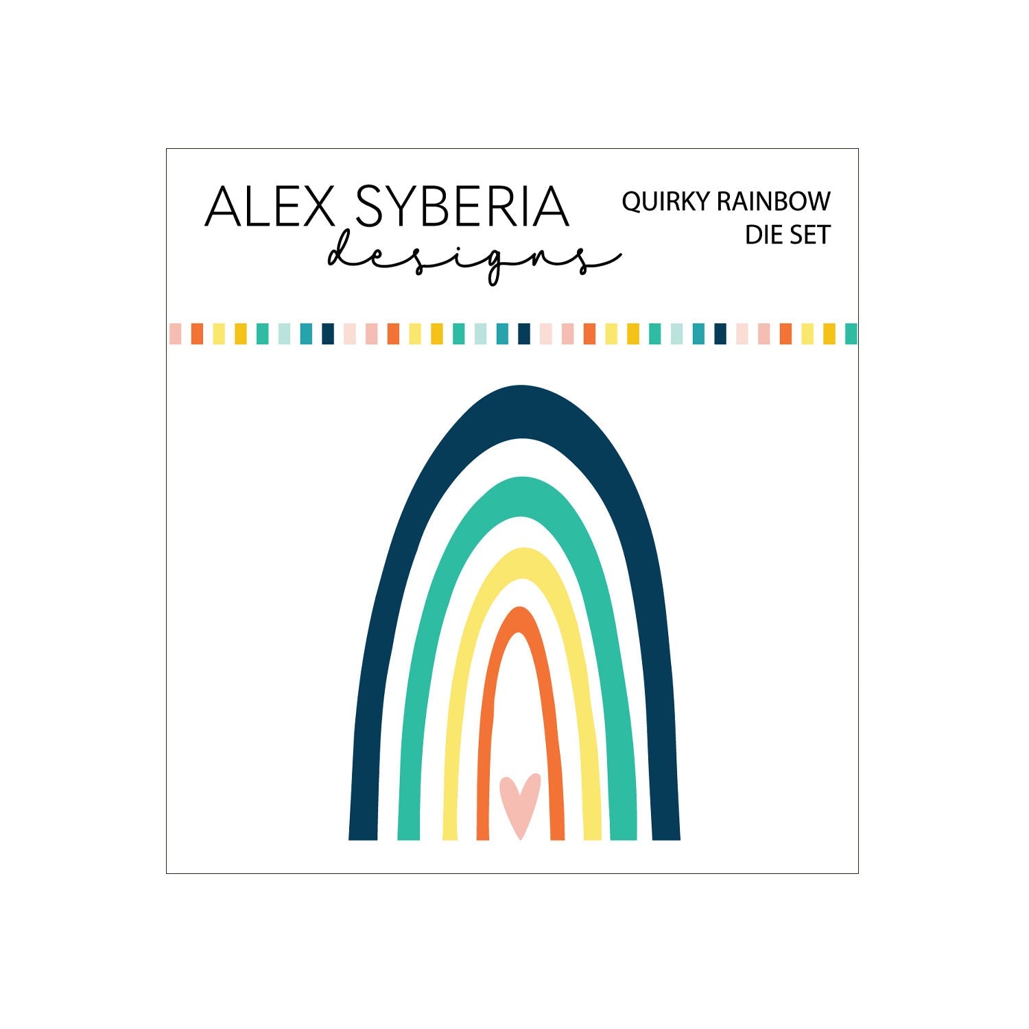 Alex Syberia Designs Quirky Rainbow Die Set - CraftSource Market: Craft Supplies & Kits Papercraft > Dies > Metal Cutting Dies