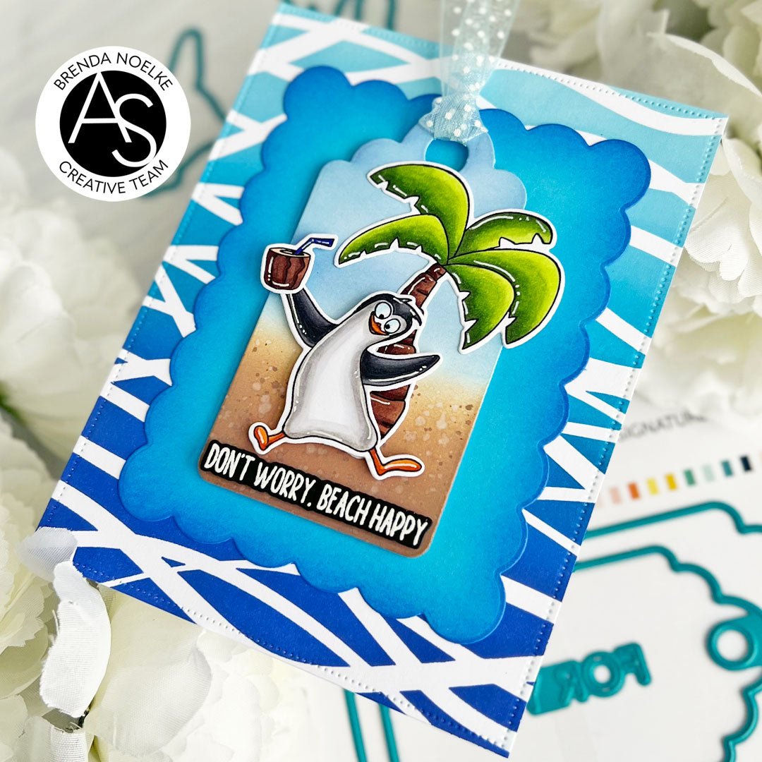 Alex Syberia Designs Seaside Swirls Stencil - CraftSource Market: Craft Supplies & Kits Papercraft > Stencils