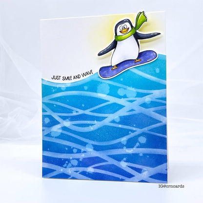 Alex Syberia Designs Seaside Swirls Stencil - CraftSource Market: Craft Supplies & Kits Papercraft > Stencils