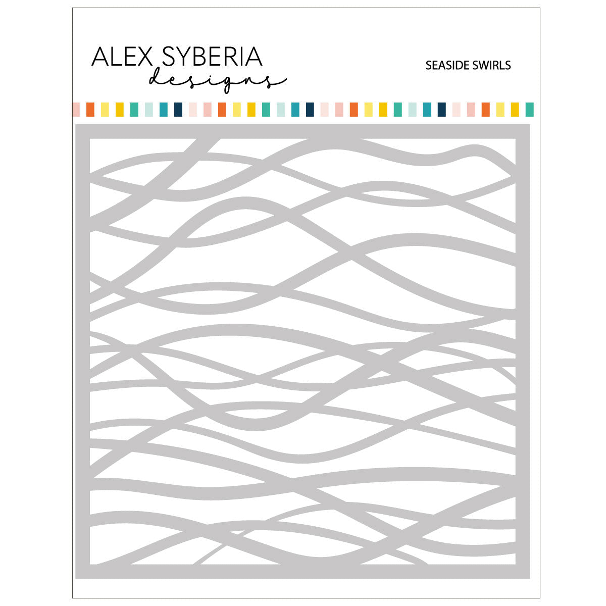 Alex Syberia Designs Seaside Swirls Stencil - CraftSource Market: Craft Supplies & Kits Papercraft > Stencils