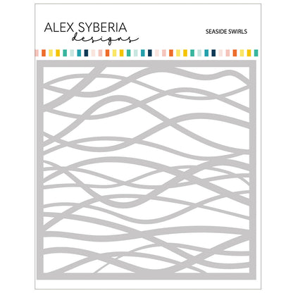Alex Syberia Designs Seaside Swirls Stencil - CraftSource Market: Craft Supplies & Kits Papercraft > Stencils