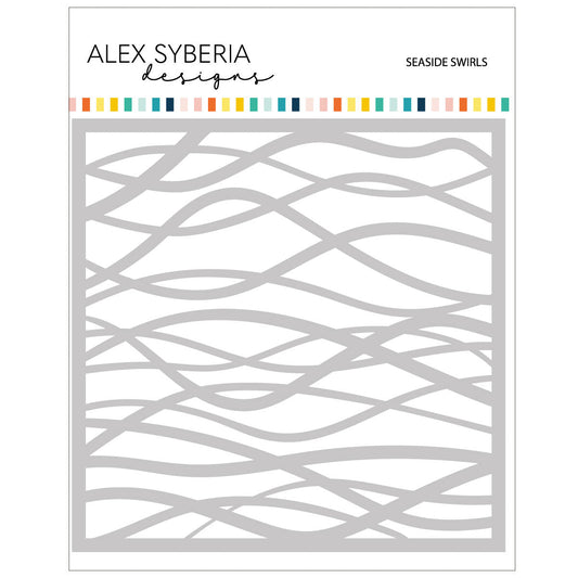 Alex Syberia Designs Seaside Swirls Stencil - CraftSource Market: Craft Supplies & Kits Papercraft > Stencils