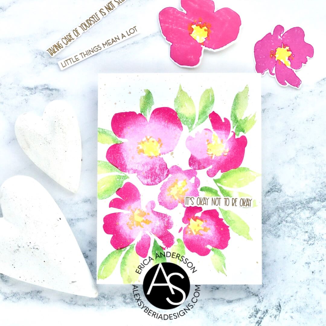 Alex Syberia Designs Self - Care Sentiments Stamp Set - CraftSource Market: Craft Supplies & Kits Papercraft > Stamps > Photopolymer Stamps