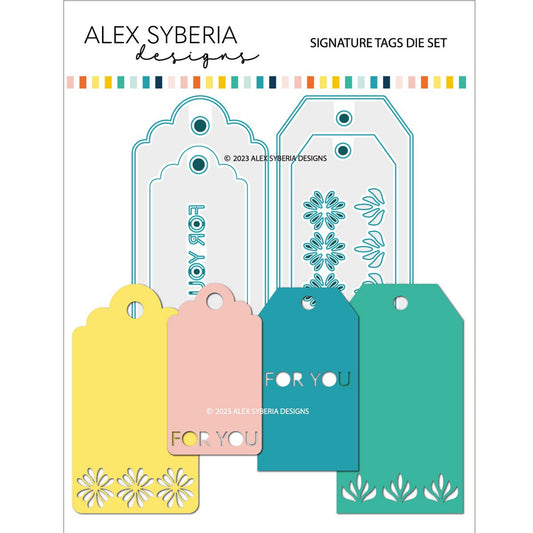 Alex Syberia Designs Signature Tags Die Set - CraftSource Market: Craft Supplies & Kits Papercraft > Dies > Metal Cutting Dies
