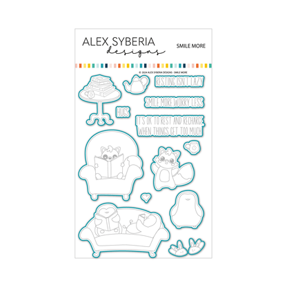 Alex Syberia Designs Smile More Die Set - CraftSource Market: Craft Supplies & Kits Papercraft > Dies > Metal Cutting Dies