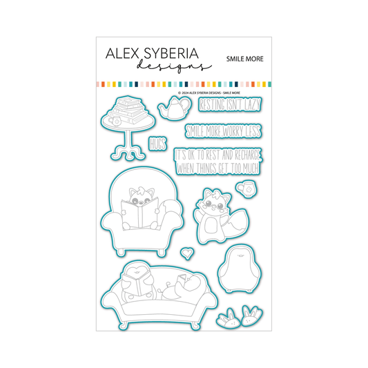Alex Syberia Designs Smile More Die Set - CraftSource Market: Craft Supplies & Kits Papercraft > Dies > Metal Cutting Dies