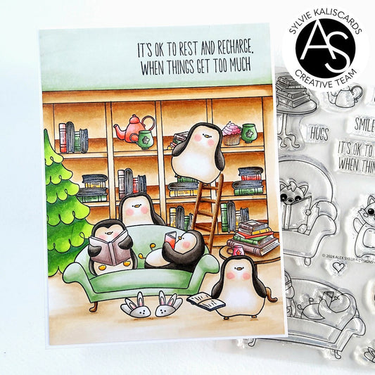 Alex Syberia Designs Smile More Stamp Set - CraftSource Market: Craft Supplies & Kits Papercraft > Stamps > Photopolymer Stamps
