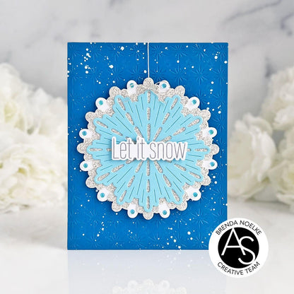 Alex Syberia Designs Sparkly Flakes Cover Die - CraftSource Market: Craft Supplies & Kits Papercraft > Dies > Metal Cutting Dies