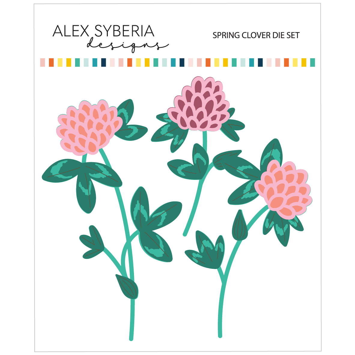 Alex Syberia Designs Spring Clover Die Set - CraftSource Market: Craft Supplies & Kits Papercraft > Dies > Metal Cutting Dies