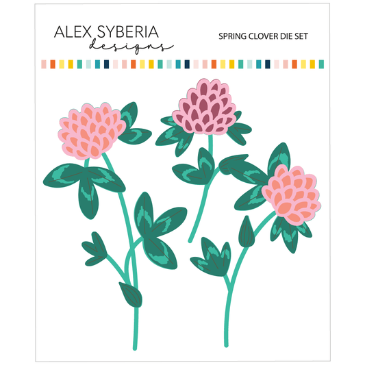 Alex Syberia Designs Spring Clover Die Set - CraftSource Market: Craft Supplies & Kits Papercraft > Dies > Metal Cutting Dies