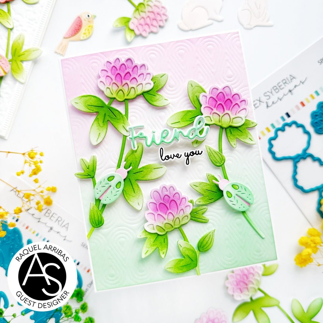 Alex Syberia Designs Spring Clover Die Set - CraftSource Market: Craft Supplies & Kits Papercraft > Dies > Metal Cutting Dies