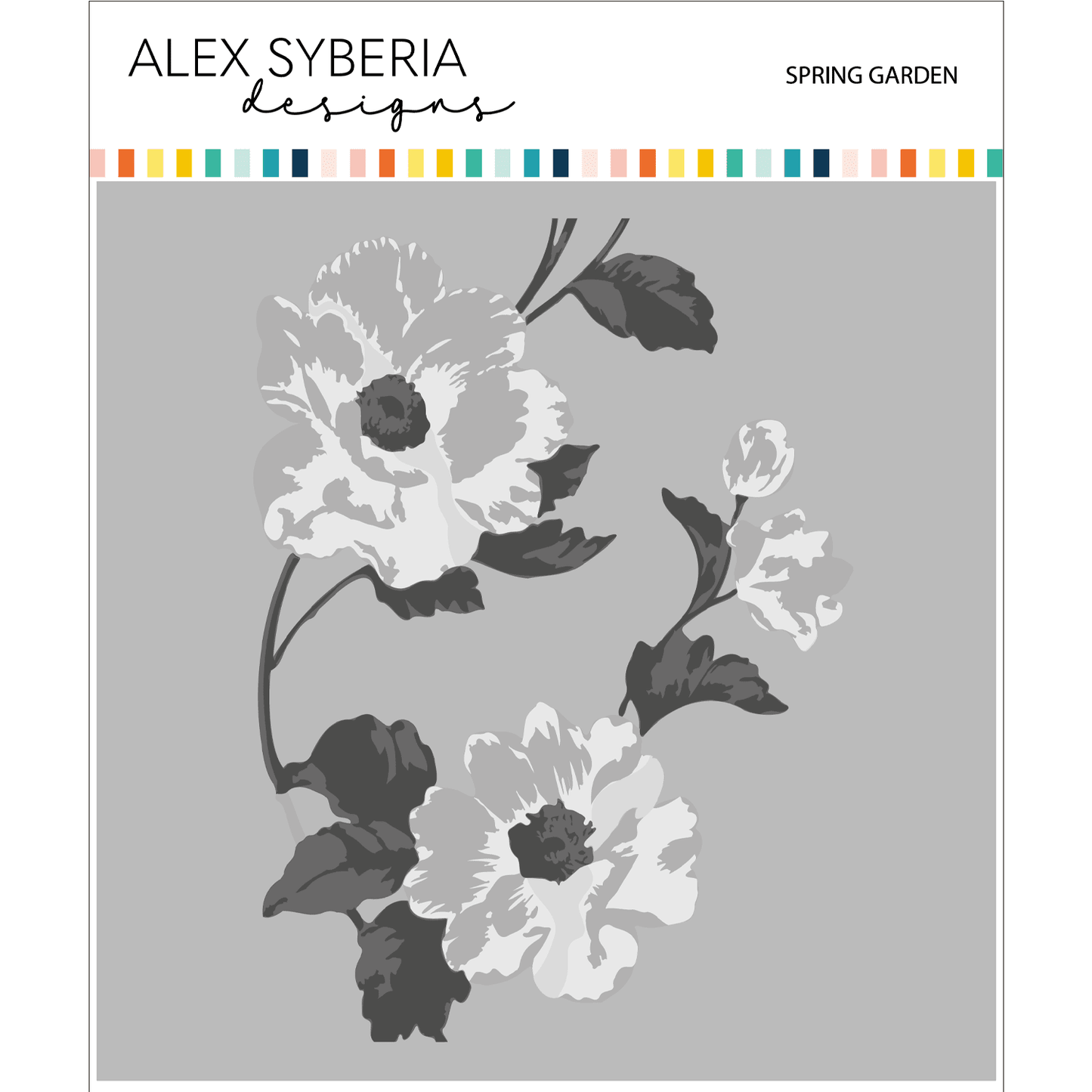 Alex Syberia Designs Spring Garden Layering Stencil Set - CraftSource Market: Craft Supplies & Kits Papercraft > Stencils