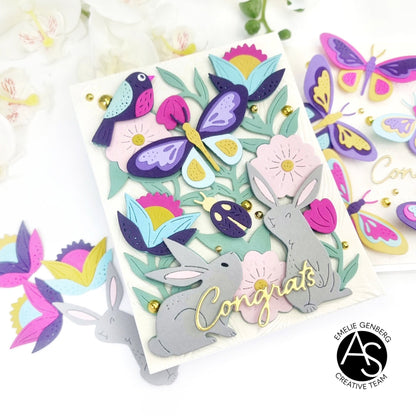 Alex Syberia Designs Spring Meadow Die - CraftSource Market: Craft Supplies & Kits Papercraft > Dies > Metal Cutting Dies