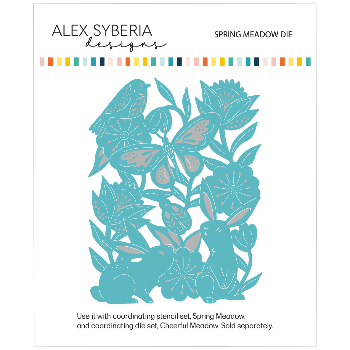 Alex Syberia Designs Spring Meadow Die - CraftSource Market: Craft Supplies & Kits Papercraft > Dies > Metal Cutting Dies