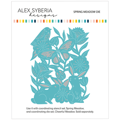 Alex Syberia Designs Spring Meadow Die - CraftSource Market: Craft Supplies & Kits Papercraft > Dies > Metal Cutting Dies