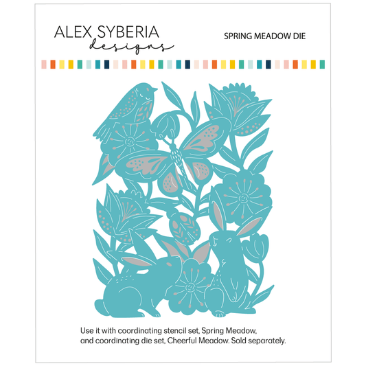 Alex Syberia Designs Spring Meadow Die - CraftSource Market: Craft Supplies & Kits Papercraft > Dies > Metal Cutting Dies