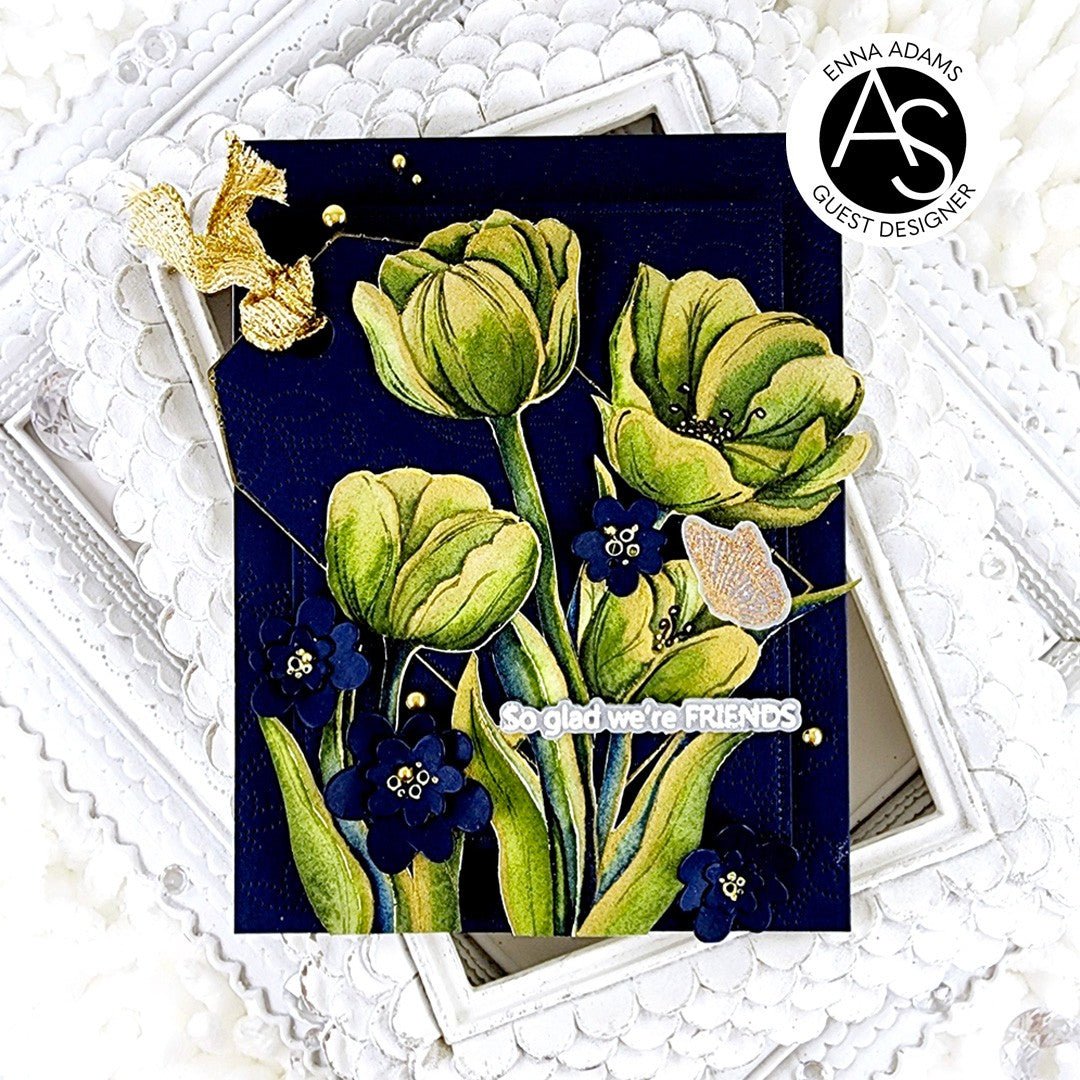 Alex Syberia Designs Spring Tulips Stencil Set - CraftSource Market: Craft Supplies & Kits Papercraft > Stencils