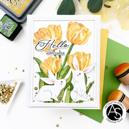 Alex Syberia Designs Spring Tulips Stencil Set - CraftSource Market: Craft Supplies & Kits Papercraft > Stencils