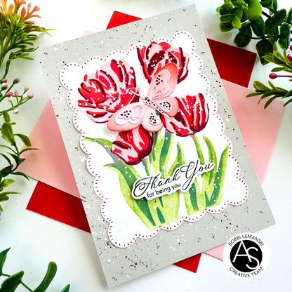 Alex Syberia Designs Spring Tulips Stencil Set - CraftSource Market: Craft Supplies & Kits Papercraft > Stencils