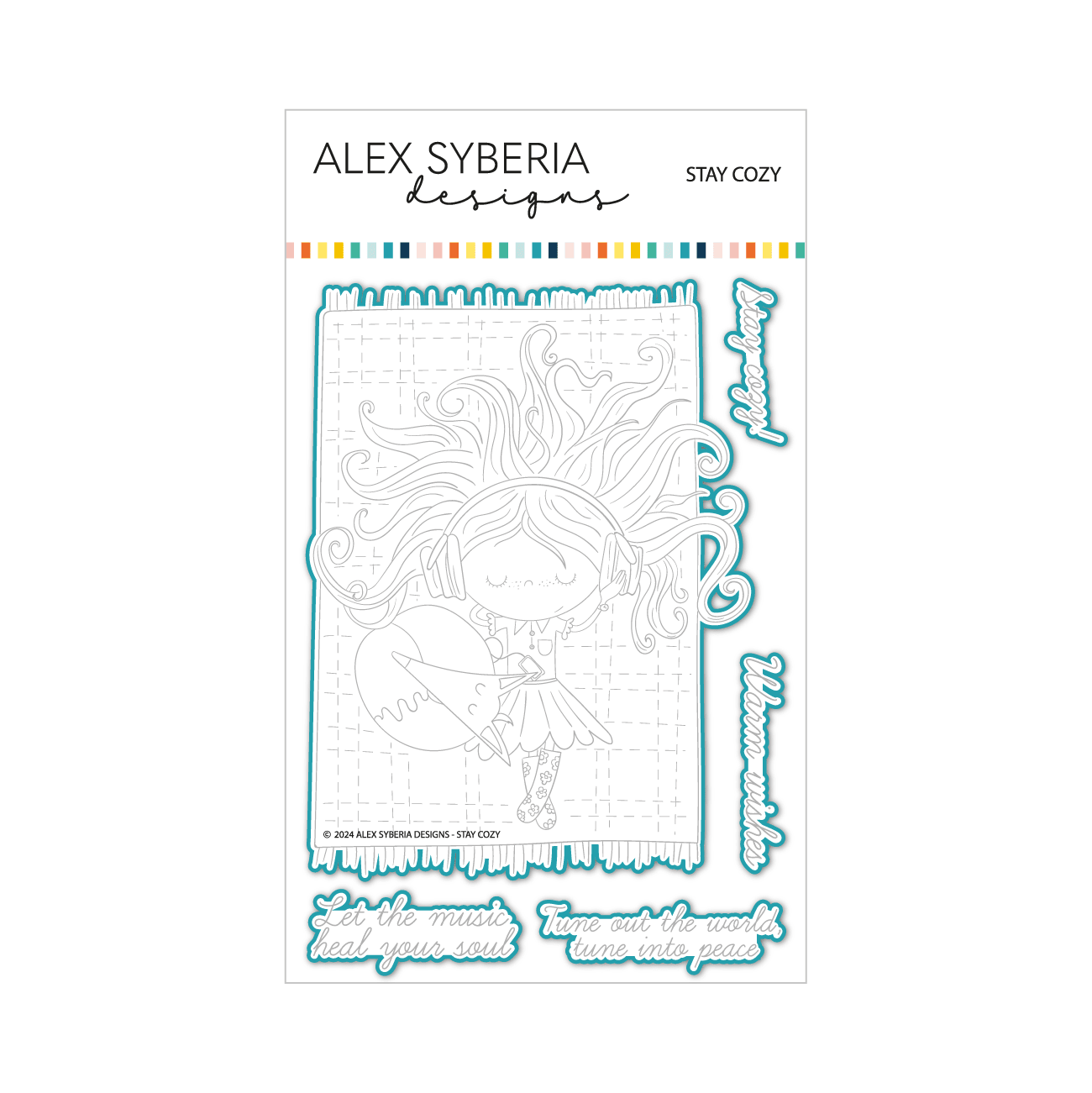 Alex Syberia Designs Stay Cozy Die Set - CraftSource Market: Craft Supplies & Kits Papercraft > Dies > Metal Cutting Dies